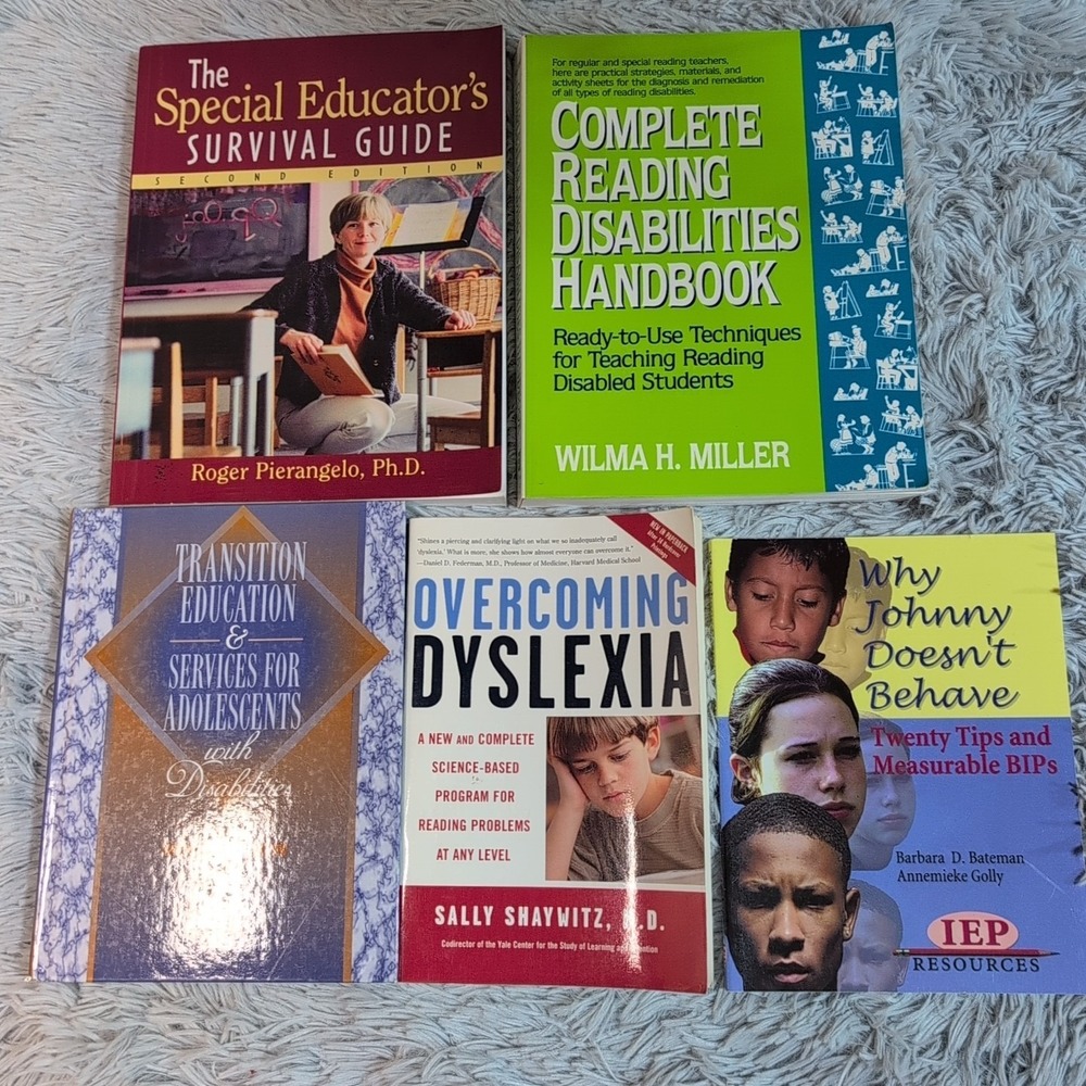 Lot Of 5 The Special Educator's Survival Guide Disabilities Behavioral Dyslexia